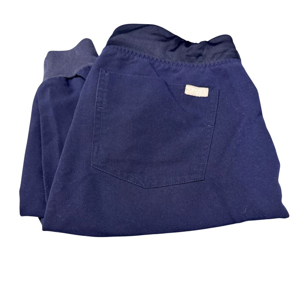 Figs Scrub Pants Womens Small Zamora Jogger Navy Blue + Pockets Comfy